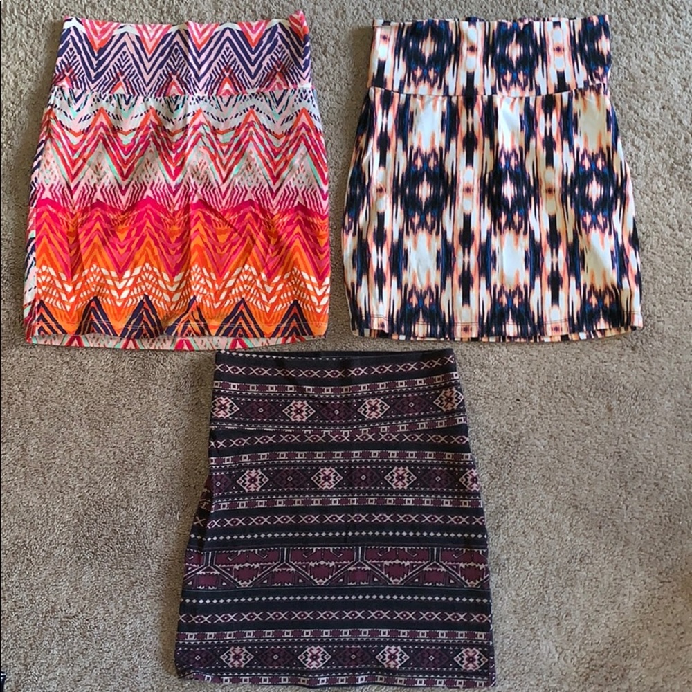 Bundle of cute mini skirts!!